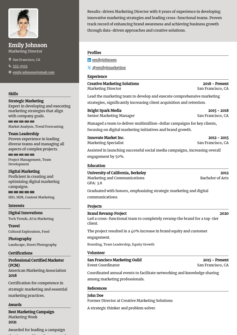 Resume template 5