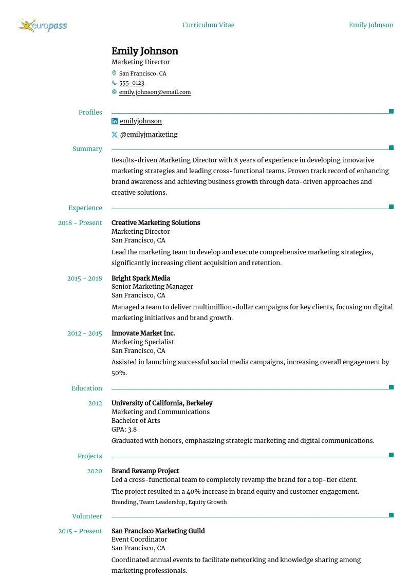 Resume template 9