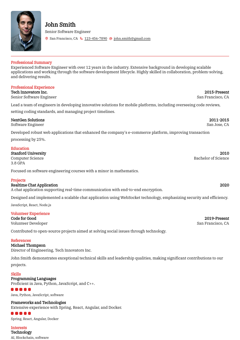 Resume template 10